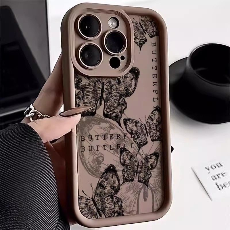 เคส Samsung A23 5G 4G A33 5G A53 5G A73 5G A24 4G A25 5G A04E M04 F04 ซิลิโคนโบราณลมผีเสื้อโทรศัพท์กรณี