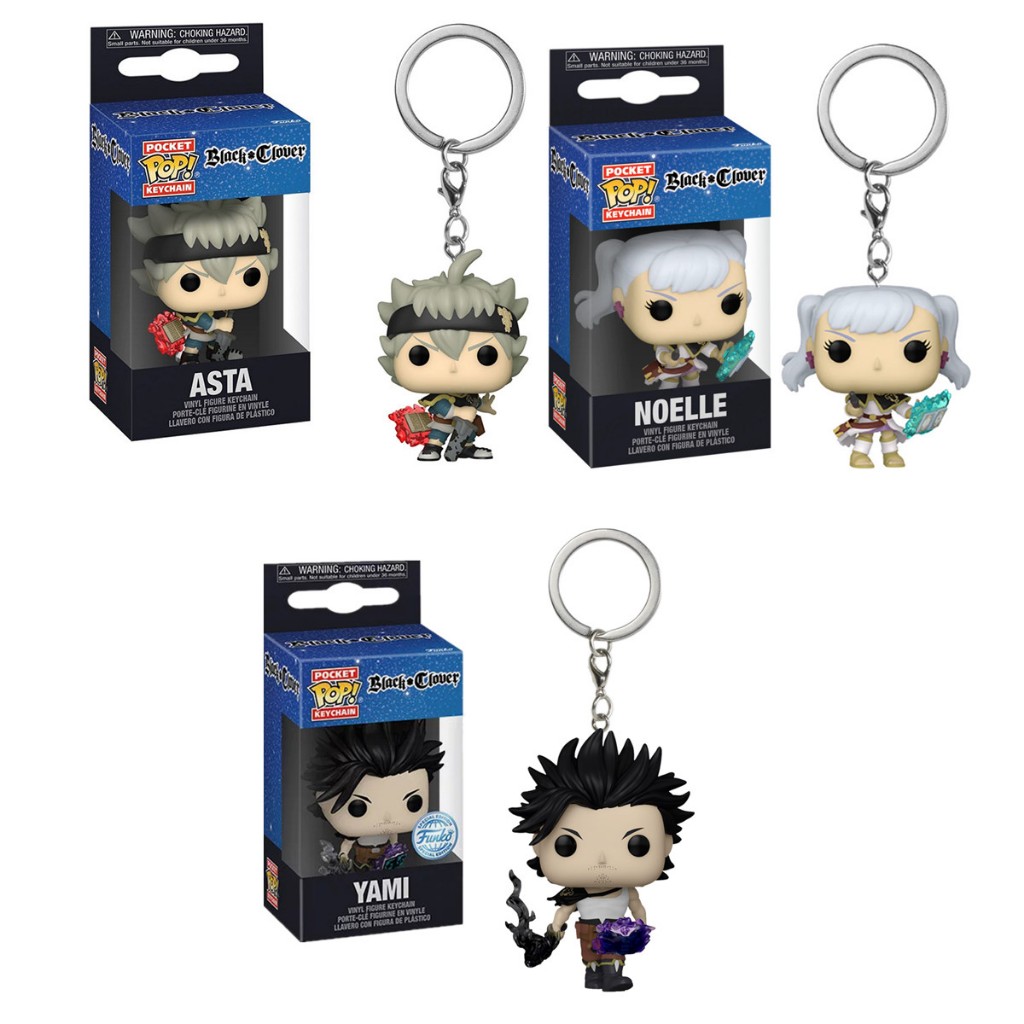 Funko Pop Black Cover Asta Noelle พวงกุญแจไวนิลรูปตุ๊กตาพวงกุญแจ