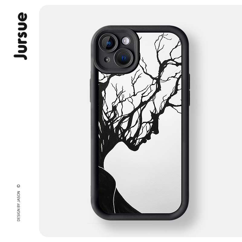Jursue น่ารักตลกความงามกันกระแทกสําหรับ iPhone 16 15 14 13 12 11 Pro Max SE 2020 X XR XS ip 8 7 Plus
