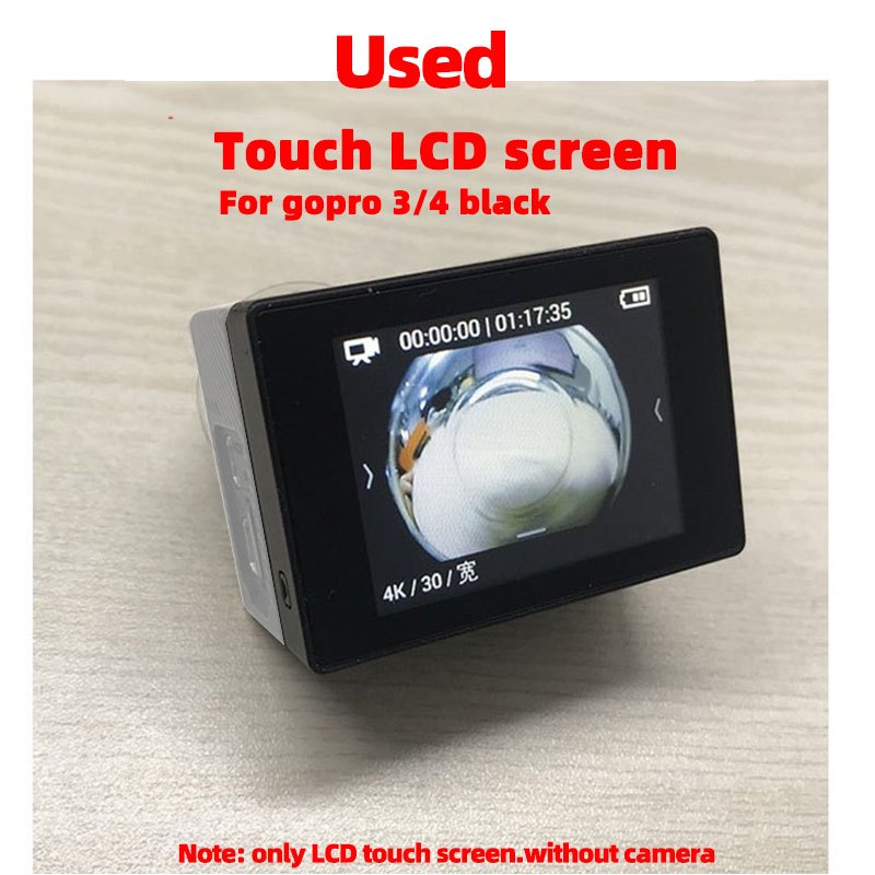 GoPro LCD Touch BacPac สำหรับ Go3+,3,4 หน้าจอเสริมภายนอก หน้าจอ Lcd เคสกันน้ำ GoPro Hero 3+/4/3 สีเง