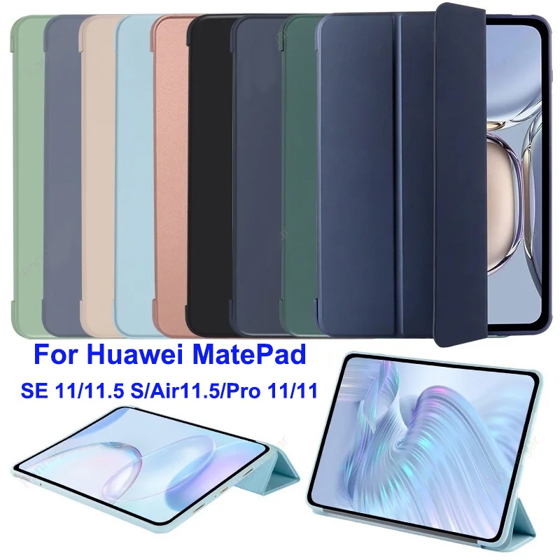 Huawei MatePad SE 11 2024 11.5 11 2023 Papermatte edition Air 11.5 นิ้ว Pro 11 2024 SE 10.4 Soft Casing Stand Cover Ultra Thin Smart Cover