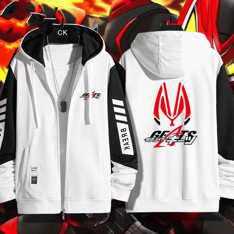Kamen RIDER GEATS DGP Buffa 3D การพิมพ์ผู้ชาย/ผู้หญิงฤดูใบไม้ร่วงแฟชั่นยอดนิยมอะนิเมะญี่ปุ่นซิป Hood