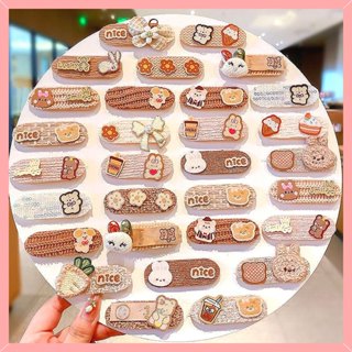 ชุด 4 สติกเกอร์หน้าม้าเด็กกิ๊บติดผมเด็กเครื่องประดับผมเวลโคร…