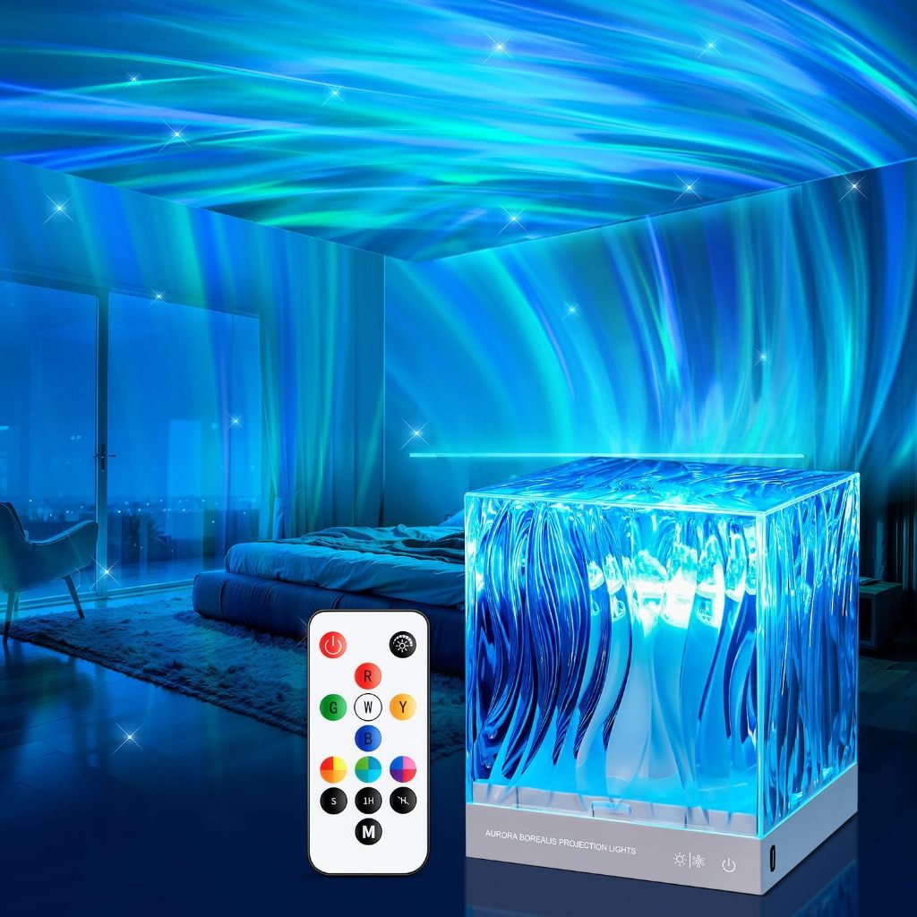 Aurora Borealis โคมไฟฉาย Ocean บรรยากาศโคมไฟเพดาน Starry Night Light ของขวัญสร้างสรรค์สําหรับห้องนอนร้านอาหารตกแต่ง