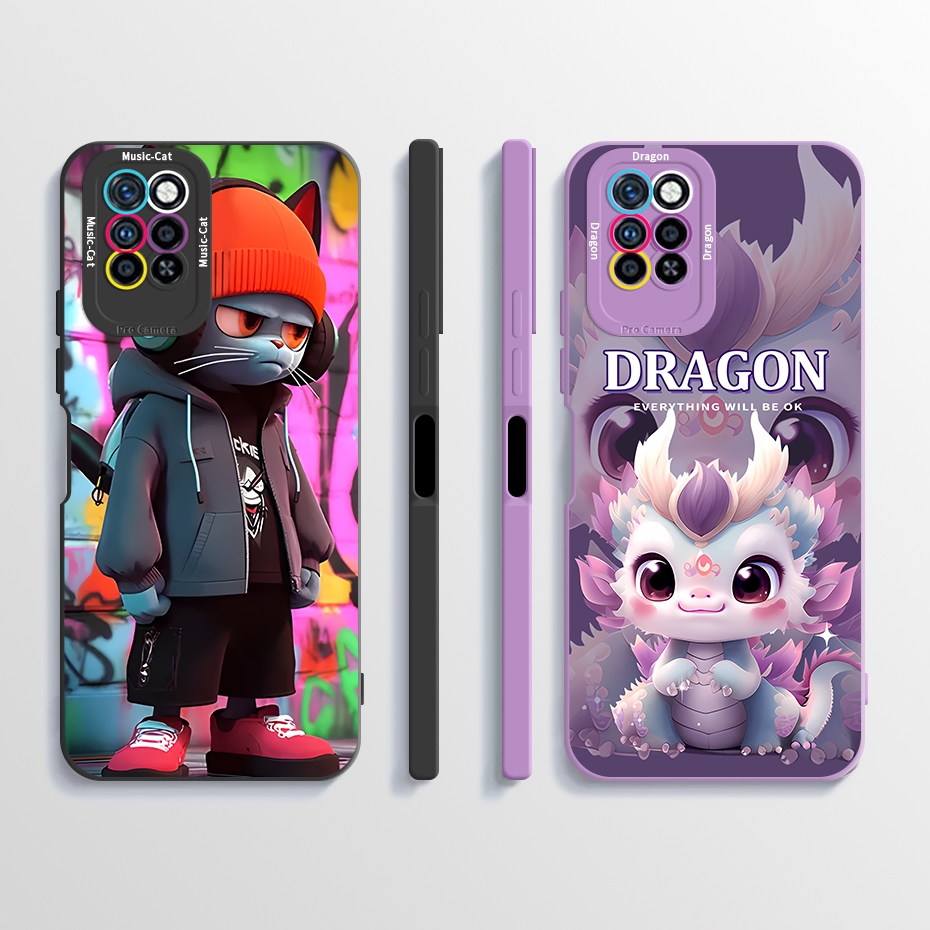 สําหรับ Infinix Note 10 Pro Note10 X693 กรณีแฟชั่นพิมพ์รูปแบบป้องกันปกหลังหมายเหตุ 10pro ซิลิโคนนุ่ม TPU กันกระแทกเคสโทรศัพท์