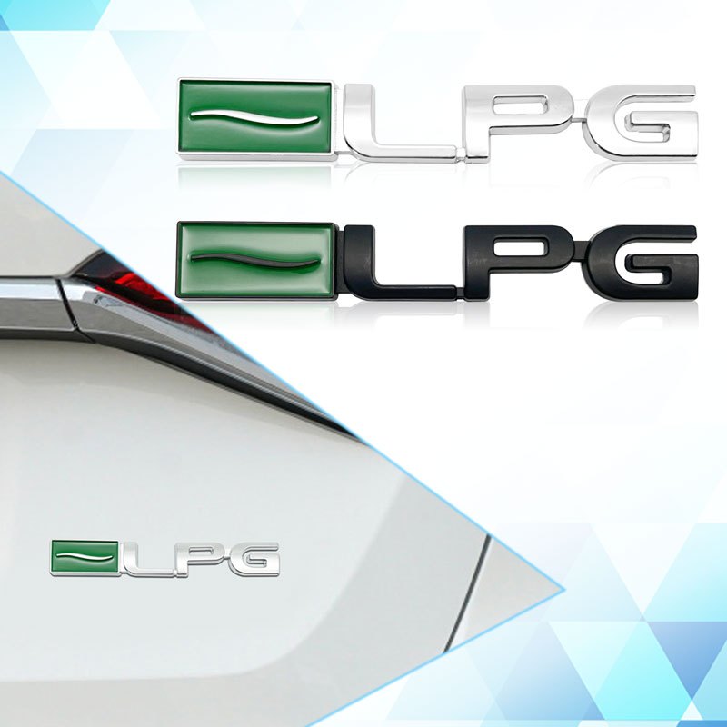 3d โลหะ LPG โลโก้รถ Refit สัญลักษณ์ประตูสติกเกอร์ Badge รถ Body Decor สติกเกอร์รถยนต์สําหรับ Chevrolet Cruze Malibu อุปกรณ์ตกแต่ง
