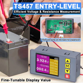 Ts457 เครื่องทดสอบความต้านทานภายในแรงดันไฟฟ้าระดับเริ่มต้น AC 4 สาย Kelvin วิธีเครื่องวัดแรงดันไฟฟ้าระดับมืออาชีพอุปกรณ์ทดสอบ