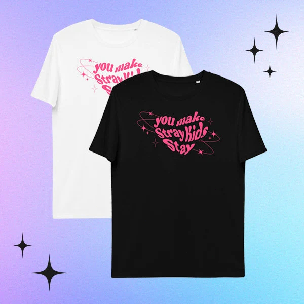 You Make Stray Kids Stay เสื้อยืดฤดูร้อนผ้าฝ้ายเสื้อแขนสั้น Felix Hyunjin Minho Bang Chan Seungmin Changbin Concert Tee