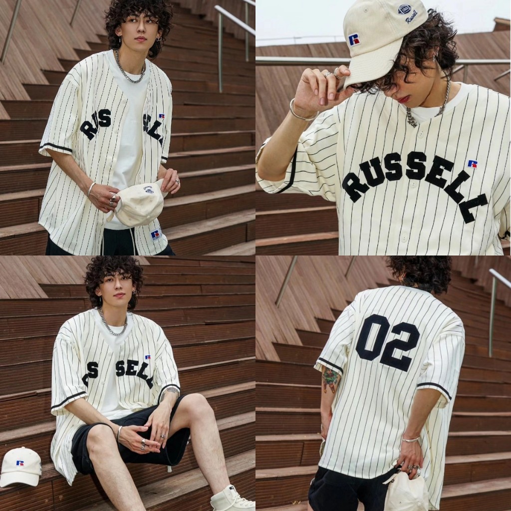 Unsixe เสื้อเบสบอลแขนสั้น Stickball เสื้อยืด Oversize เสื้อยืดหลวม Street Wear สำหรับผู้ชายและผู้หญิง