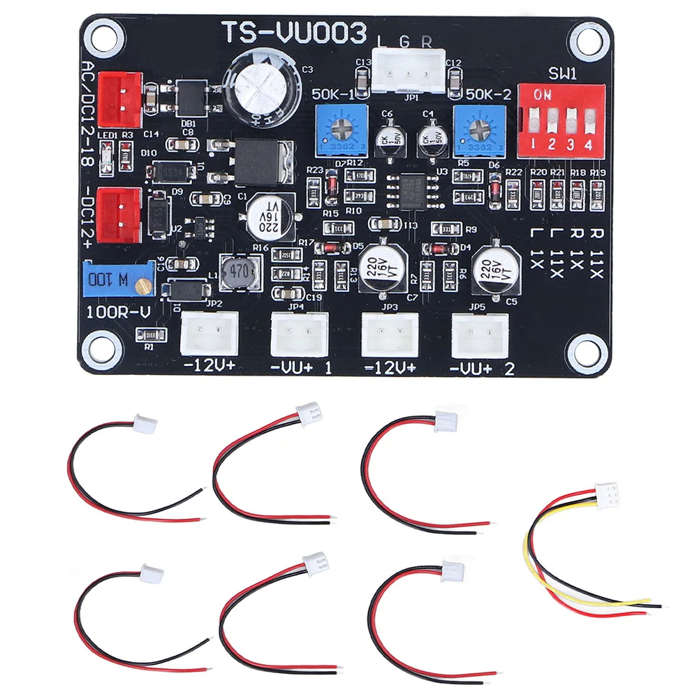 Ts VU003 VU Meter Driver Board ปรับ VU Meter Driver Panel Backlight ความถี่สูง Low-pass แผงอุปกรณ์เส
