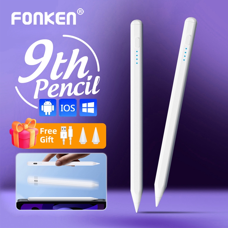 Fonken ปากกาสไตลัสแม่เหล็ก หน้าจอสัมผัส 9th Active สําหรับ Android แท็บเล็ต โทรศัพท์ iPd