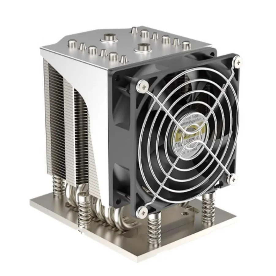 Coolserver AMD SP5 4U-S42 6 ท่อความร้อนเซิร์ฟเวอร์ CPU Cooler Tower ประเภทหม้อน้ํา 4PIN PWM 1900-380