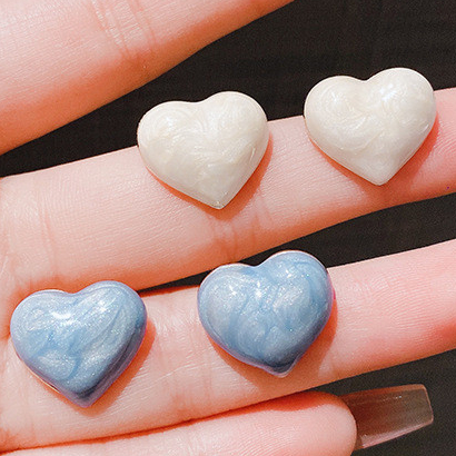 Simple Retro Love Heart ต่างหูหัวใจพีชเคลือบหยดต่างหูเคลือบแฟชั่นทุกการแข่งขันต่างหูหวานขนาดเล็ก
