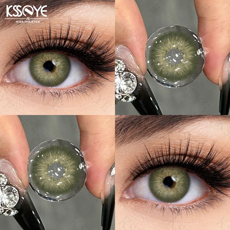Ksseye คอนแทคเลนส์ 2 ชิ้น 0.00 ~ -8.00 องศา Dia:14.2 มม.คอนแทคเลนส์สายตาสั้นเลนส์พัทยา 1 ปีเครื่องสําอางความงาม
