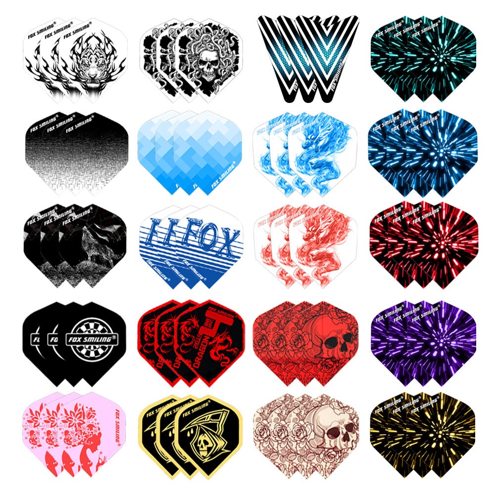60PCS Dart Flights หลาย Dart Feather ใบปีกหาง Dart อุปกรณ์เสริม