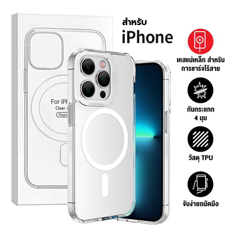 โทรศัพท์มือถือแม่เหล็กป้องกันกรณีสําหรับ iPhone16ProMax 16plus 15Pro 14 Pro Max 14 13 ProMax 12Pro 11Pro 12 11 15 แม่เหล็กป้องกันกรณี