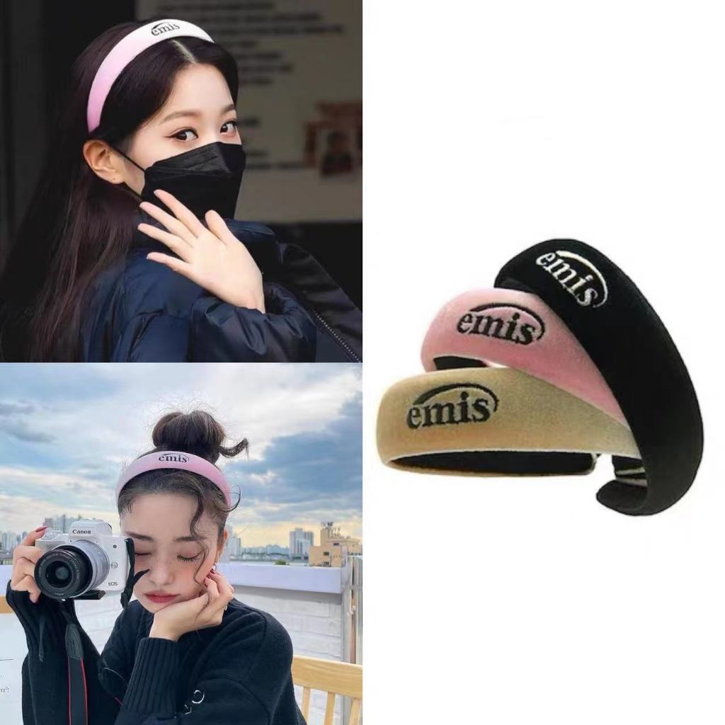 IVE Jang Won Young Freezia ที่คาดผม EMIS เลดี้ห่วงผมสีชมพู เวอร์ชั่นเกาหลี