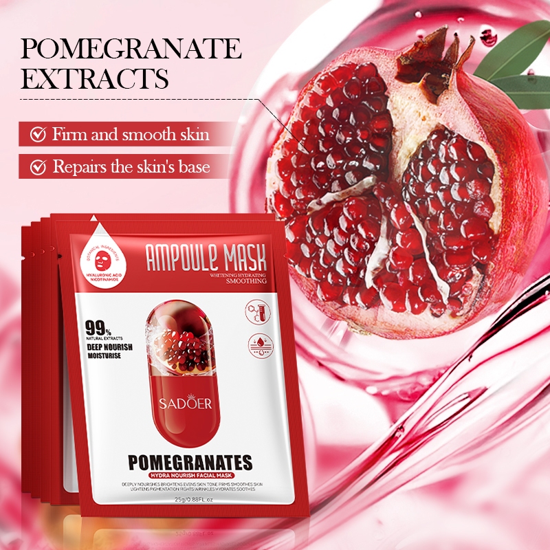 SADOER Orange VC Blueberry Collagen Lemon Pomegranate Fruit Moisturizing Nourishing Mask Moisturizing Mask มาส์กให้ความชุ่มชื้น — صورة 4