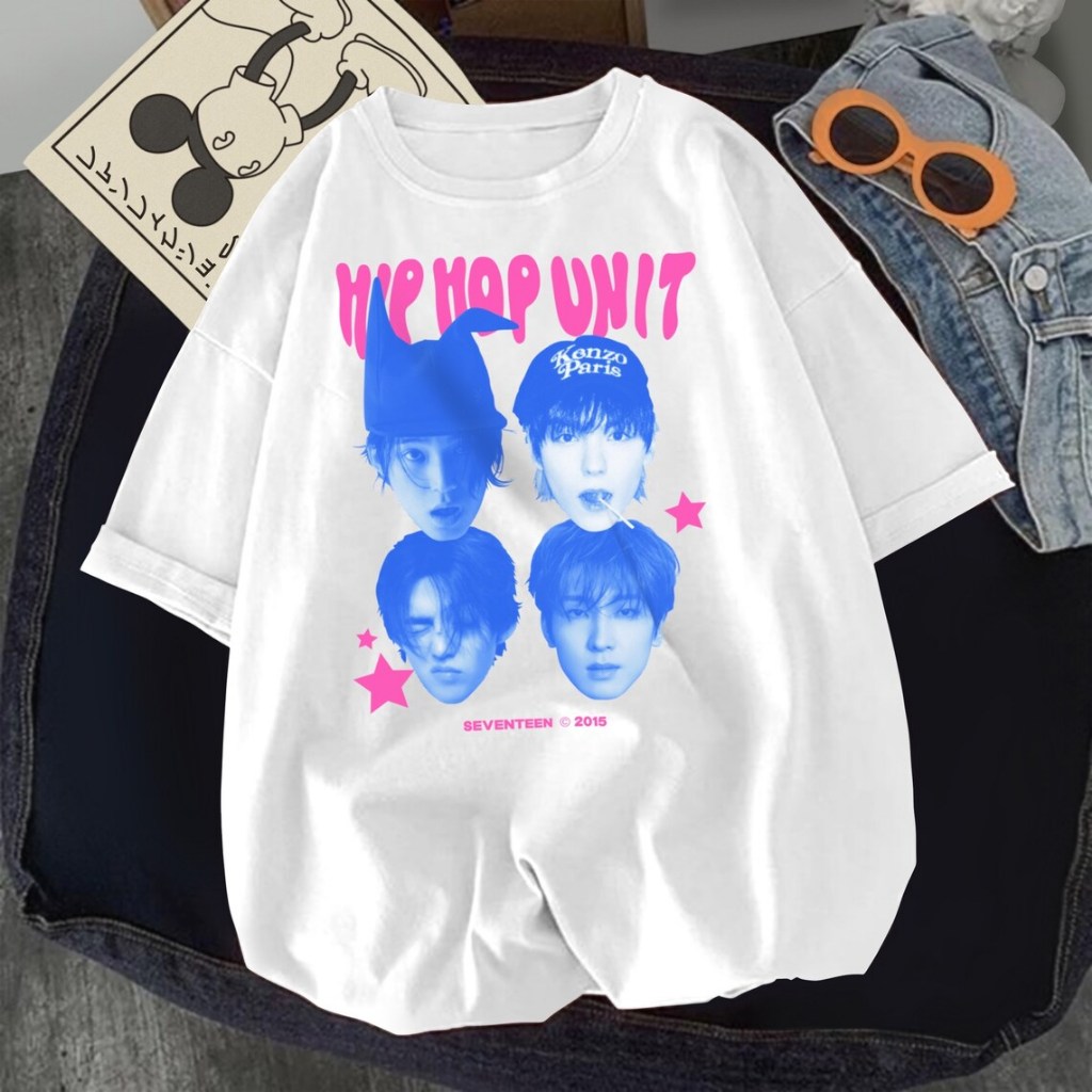 S-5xl พร้อมสต็อกเกาหลีKpop Seventeenสมาชิกเสื้อNanaTourกับเสื้อTeeneenth Heavenเสื้อผ้าฝ้ายUnisexแขนสั้น