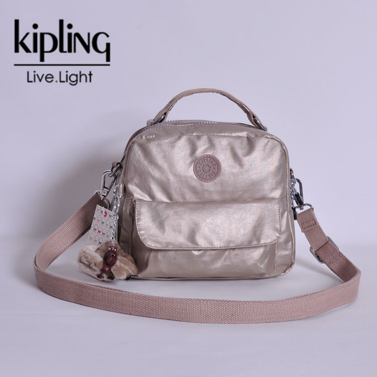 Kipling Messenger Bag กระเป๋าเป้สะพายหลังขนาดเล็ก กระเป๋าไนลอนน้ําหนักเบาแบบใช้คู่
