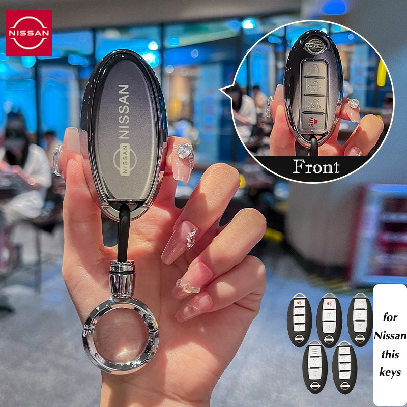 เหมาะสําหรับพวงกุญแจรถยนต์ Nissan juke เปลือก Nissan navara,almera/x-restrial/teana/tiida เคสกุญแจ
