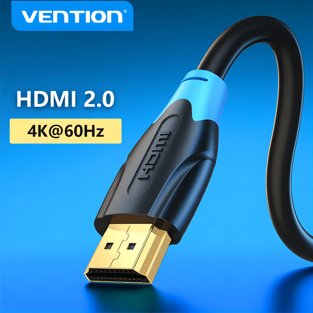Vention สาย HDMI 4K 60Hz สําหรับจอภาพ / UHD / TV / PC / PS5 / PS4