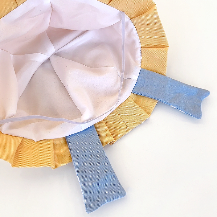 Y2k Rush Duck อนุบาลน่ารักการ์ตูนครีมเป็ดสีเหลืองหมวก Soft Girl jk Bucket Hat หมวกกันแดดหญิงหมวกถัง - รูปที่ 5