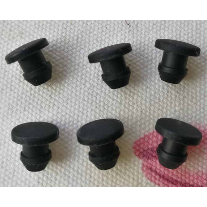 สีดํา 2.5 มม.-29 มม.Black Snap-On Hole Plug ยางซิลิโคน Blanking Seal Bung ท่อหลอด