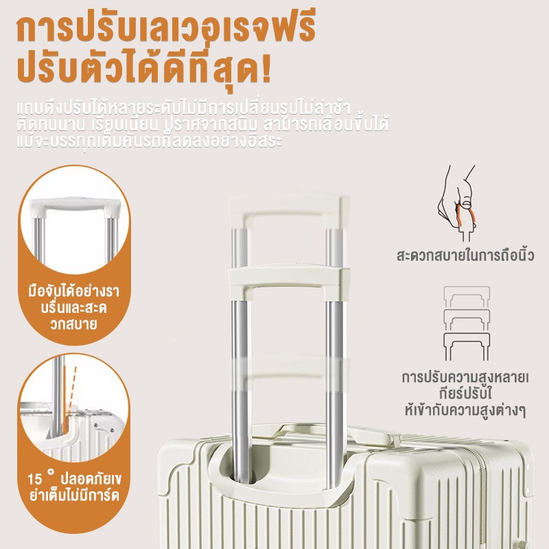 【สต็อกไทยพร้อมส่ง】20นิ้วกระเป๋าเดินทางจากต่างประเทศกระเป๋าเดินทางขนาด24นิ้วกระเป๋าเดินทาง28นิ้ววัสดุPCกระเป๋าเดินทางTSAศุลกากรล็อค