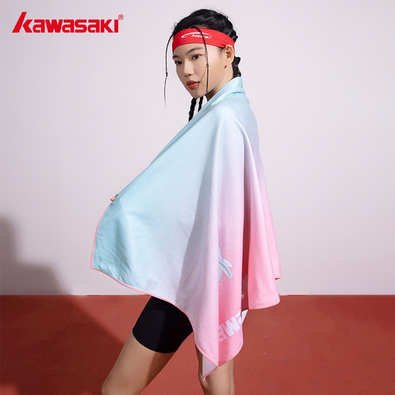 KAWASAKI คาวาซากิกีฬาผ้าเช็ดตัว K1F00-B7007 นุ่มหนาต้านเชื้อแบคทีเรียกําจัดกลิ่นดูดซับเหงื่อ
