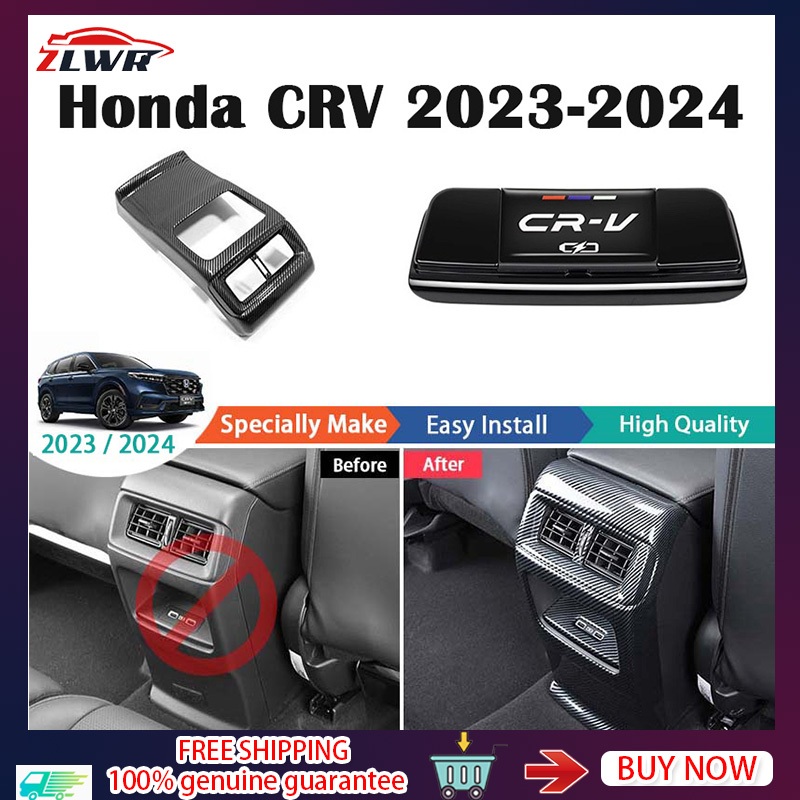 ZLWR Honda CRV 2023 / 2024 CRV G6 ชุดตกแต่งภายใน ลายคาร์บอนไฟเบอร์ วัสดุ ABS cr-v อุปกรณ์ crv 2023 ข