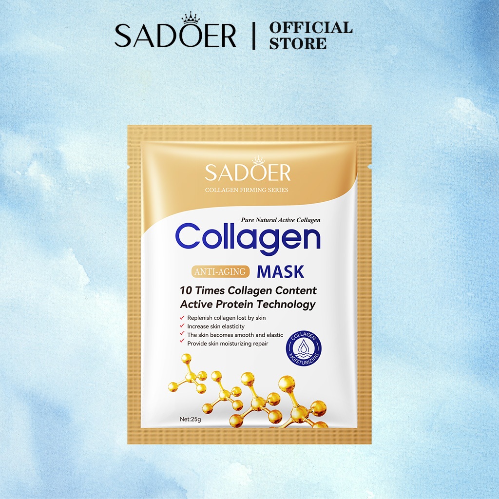 SADOER Collagen Mask มาส์กคอลลาเจนไวท์เทนนิ่งต่อต้านริ้วรอย