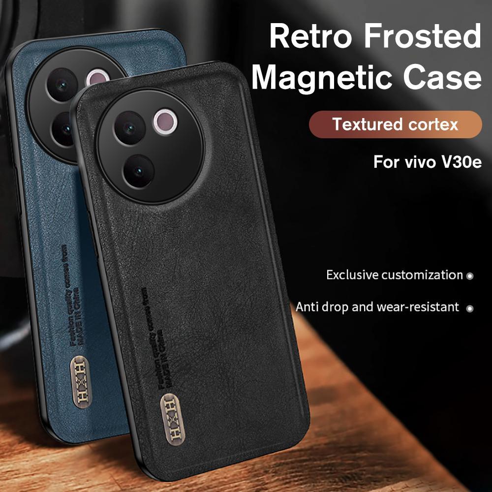 Retro Frosted หนังสําหรับ vivo V30e 6.78 2024 กรอบนุ่มกล้อง Protector เคสกันกระแทก vivo V30 V30 Pro V 30 e 30e 5G