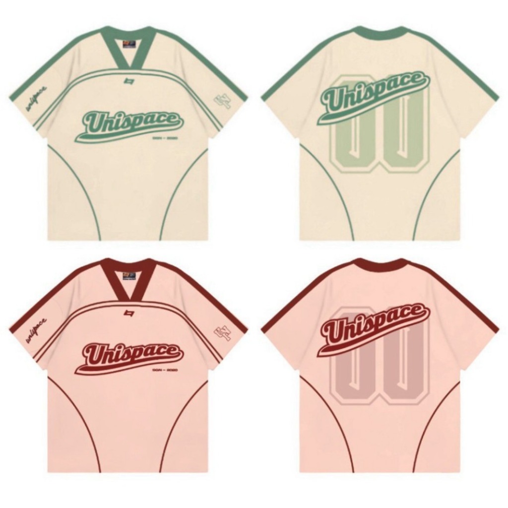 แบรนด์ท้องถิ่นเกาหลี By UniSpace t-shir NO.00 unisex Jersey Tee oversize เสื้อหลวมสําหรับผู้ชายและผู้หญิง street สวมใส่เทรนด์มาแรง 2024
