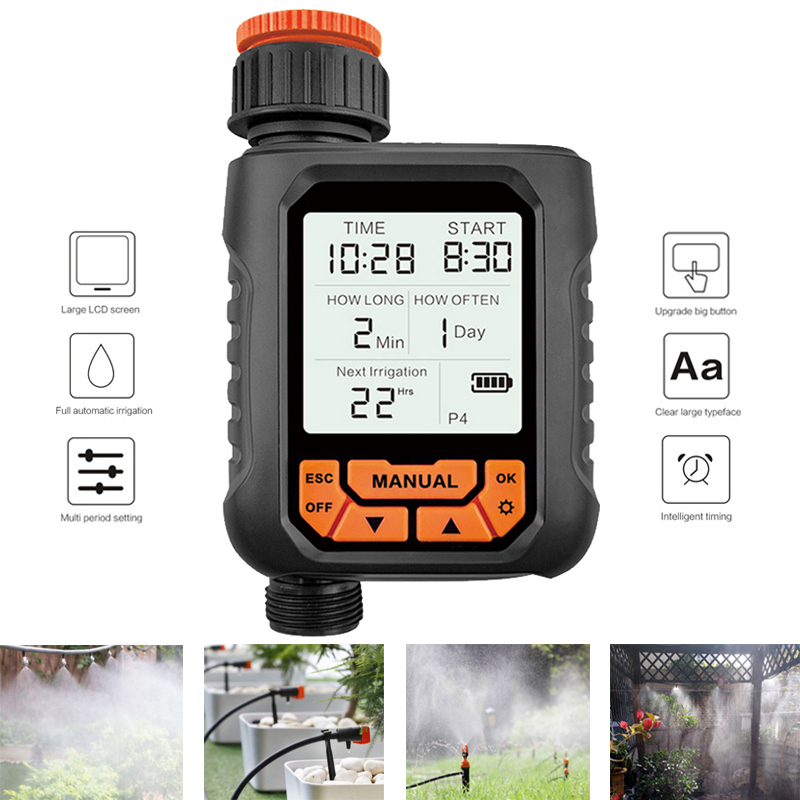 Garden Home Sprinkler Water timer จับเวลาน้ำอัตโนมัติ 2.2 นิ้ว LCD ขนาดใหญ่จับเวลาชลประทาน