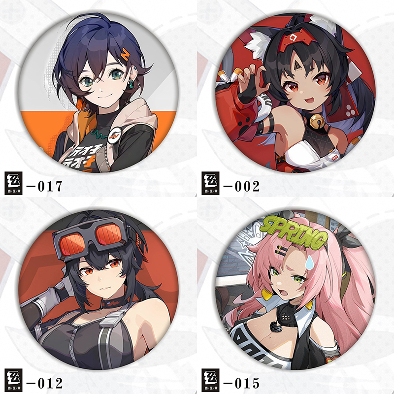 Game Zenless Zone Zero badge ZZZ Grace Anby Nicole เข็มกลัดโลหะ