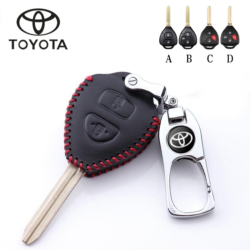 Toyota Vios/Yaris/Vitz/Commuter/ Vios 2008/Vigo/Innova/Fortune เคสกุญแจรีโมทหนังแท้