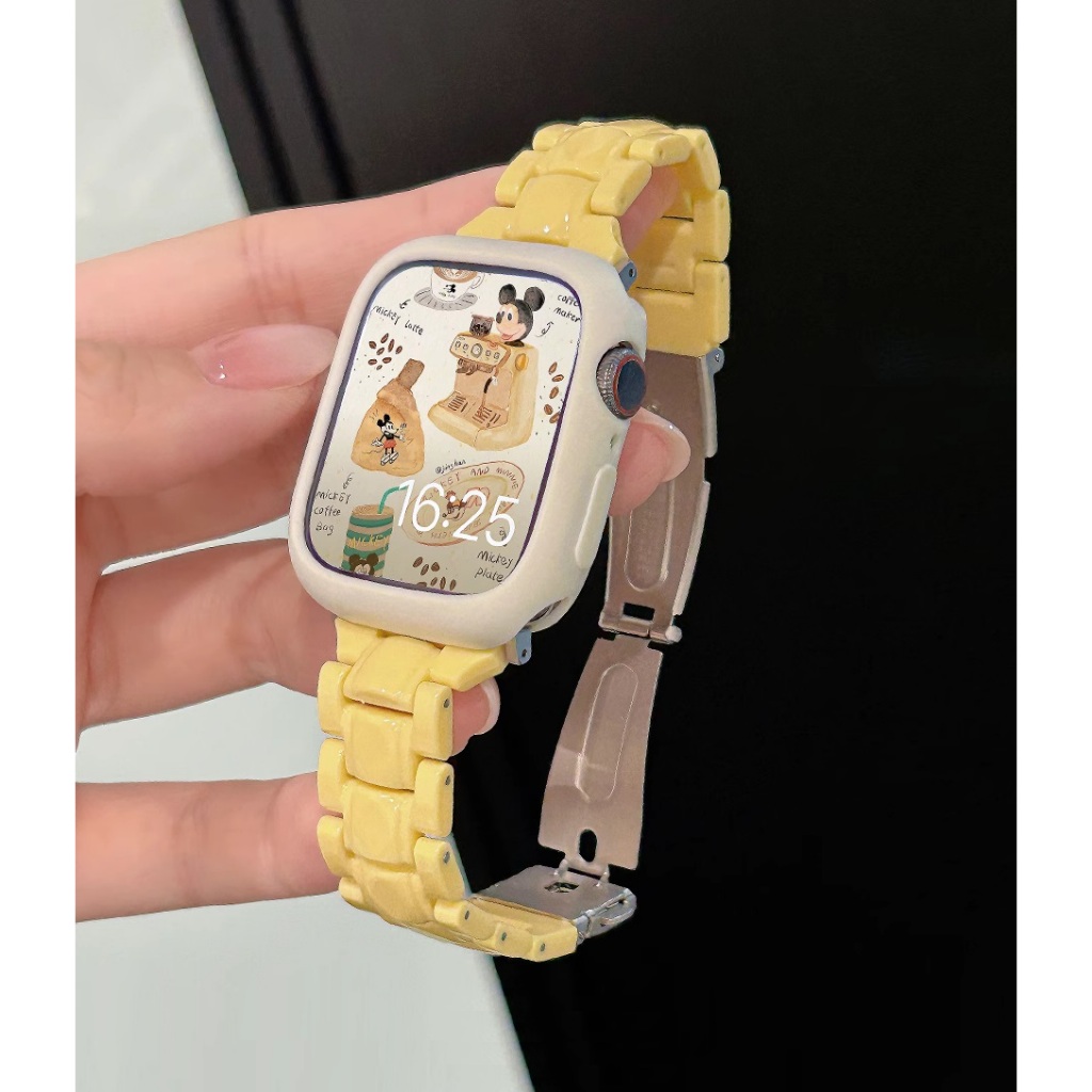 Candy Slim Plastic สาย + เคส For Watch Series11 10 Series9 Series8 7 6 5 4 3 2 1,SE, SE2, Ultra2 i Watch Strap and  i Watch Case นาฬิกาขนาด 49 มม.41 มม.45 มม.40 มม.44 มม.38 มม.42 มม สายนาฬิกาสร้อยข้อมือ ราคา ถูกที่สุด ดีลบีเคเค แกลเลอรีภาพที่ 9
