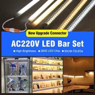 ชุดหลอดไฟ LED 72 ดวง Ac220V 8W 50 ซม. 1-6 ชิ้น สําหรับตกแต่งห้องนอน ห้องครัว ตู้เสื้อผ้า