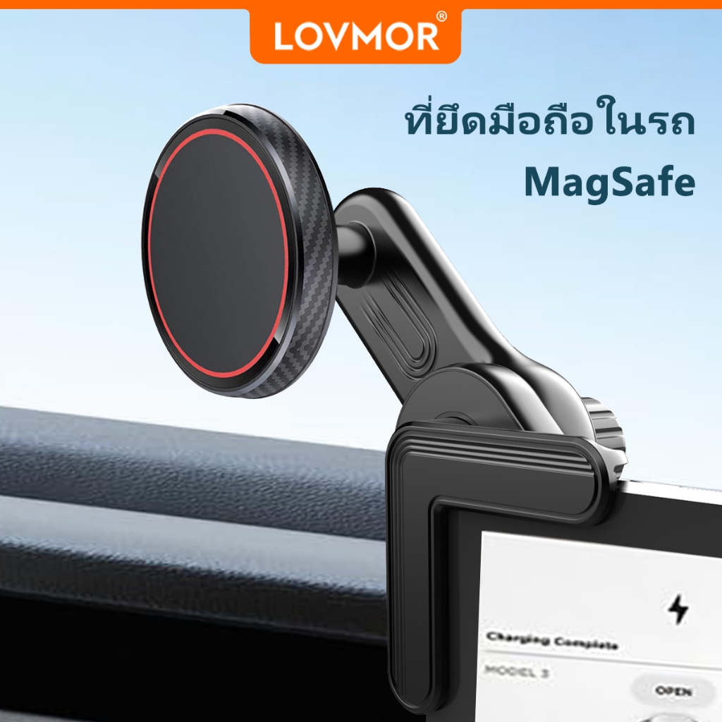 ที่วางโทรศัพท์แม่เหล็กสําหรับหน้าจอแสดงผลรถด้านข้าง360องศาหมุนรถสําหรับiphone 12 13 14 15 Pro Max Teslaอุปกรณ์เสริม