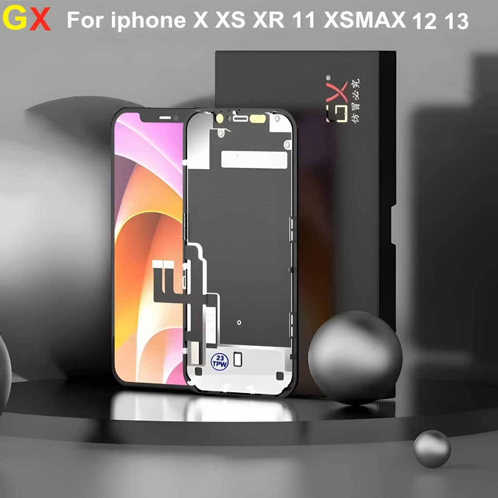 GX OLED จอแสดงผล LCD Digitizer Assembly สําหรับ iPhone X XS XR 11 XSMAX 11 Promax 12 Promax 13 14 หน