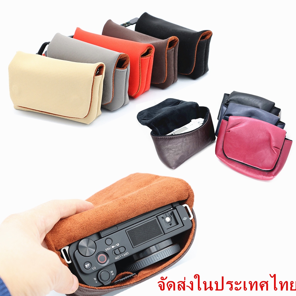 Pu Faux Fur กระเป๋านุ่มกระเป๋าถือสําหรับขนาดเล็ก Sony ZV1 ZVE10 ZV1F RX100 Canon G7X G9X กล้องโทรศัพท์กระเป๋าสตางค์การ์ด