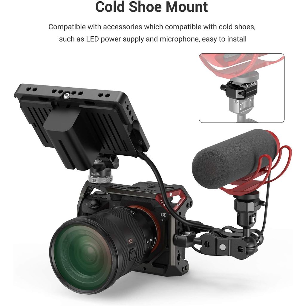 Smallrig Multifunctional Cold Shoe Mount Plate with Safety Release 2797