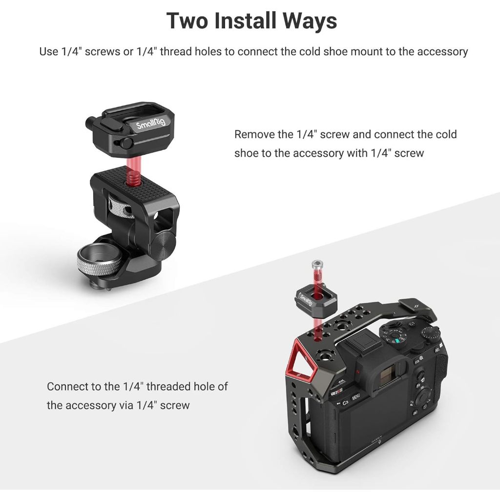 Smallrig Multifunctional Cold Shoe Mount Plate with Safety Release 2797