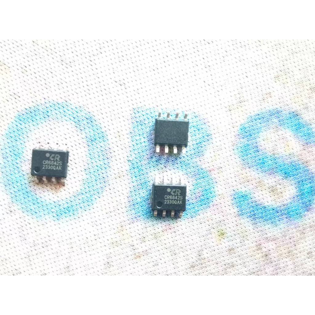 ((10 ชิ้น) CR6842S ยี่ห้อใหม่ CR6842 PWM Power Controller ชิป IC SOP8