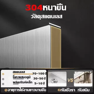 【ร้านเก่าสิบปียอดขายสะสมมากกว่า 80000+】ซิ้งค์ล้างจาน อ่างล้างจาน สแตนเลสหนา พร้อมที่วางมีดขาตั้งเคาน์เตอร์ออลอินวัน