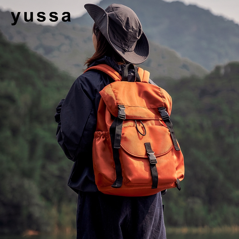 yussa กระเป๋าเป้สะพายหลังความจุขนาดใหญ่ขนาด 15 นิ้วกระเป๋าเป้สะพายหลังกันน้ําสําหรับนักเรียน