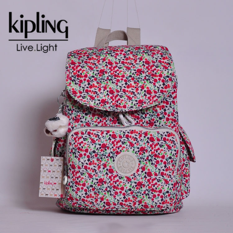 Kipling Fashion Ladies Backpack อินเทรนด์ กระเป๋านักเรียนนักเรียนมัลติฟังก์ชั่น Pack City