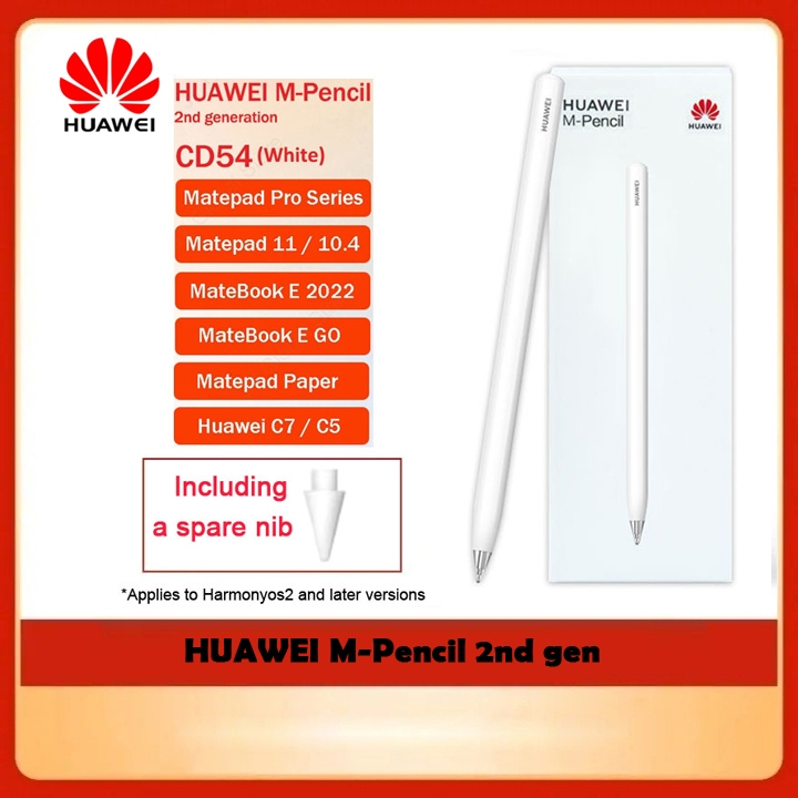 Huawei M-pencil 2 CD54 / M-pencil 3 CD54S For Tablet Matepad Pro ,MatePad 11,MatePad Pro 10.8,MatePad Paper,MatePad Air / Huawei Pencil 2nd Gen / Huawei Stylus