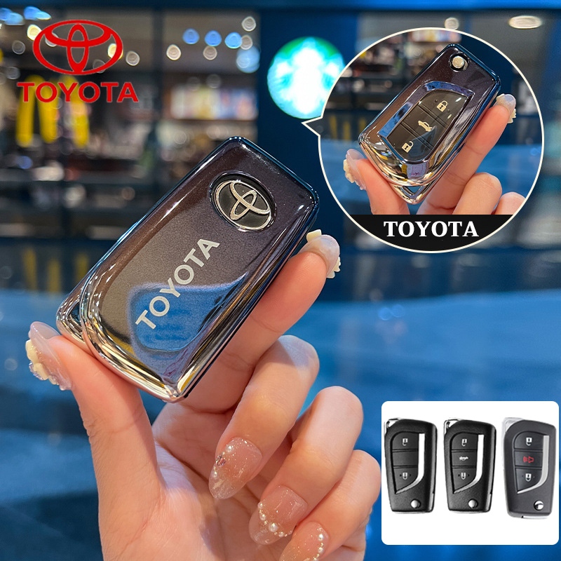 Tpu ฝาครอบกุญแจรถสําหรับ Toyota REVO/Altsi/Yaris/Vios Keyless Smart Entry key